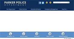 Desktop Screenshot of parkerpolice.org